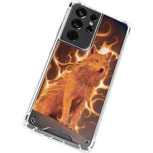 Vincent Hie Phoenix Wolf Galaxy S21 Ultra 5G Clear Case
